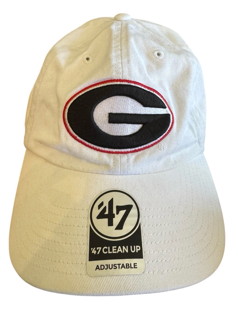 Georgia Bulldogs ’47 Clean Up Hat Ball Cap Adjustable White